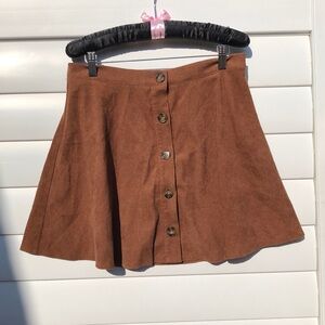 She + sky NWT button down mini skirt